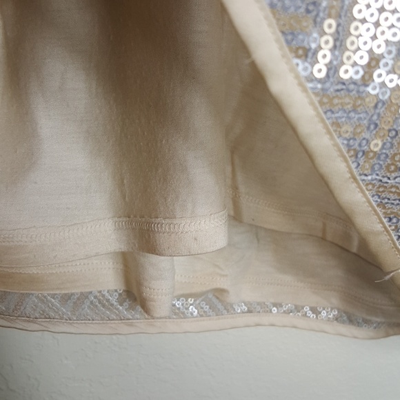 tan gray sequin strap tank top - Picture 9 of 9